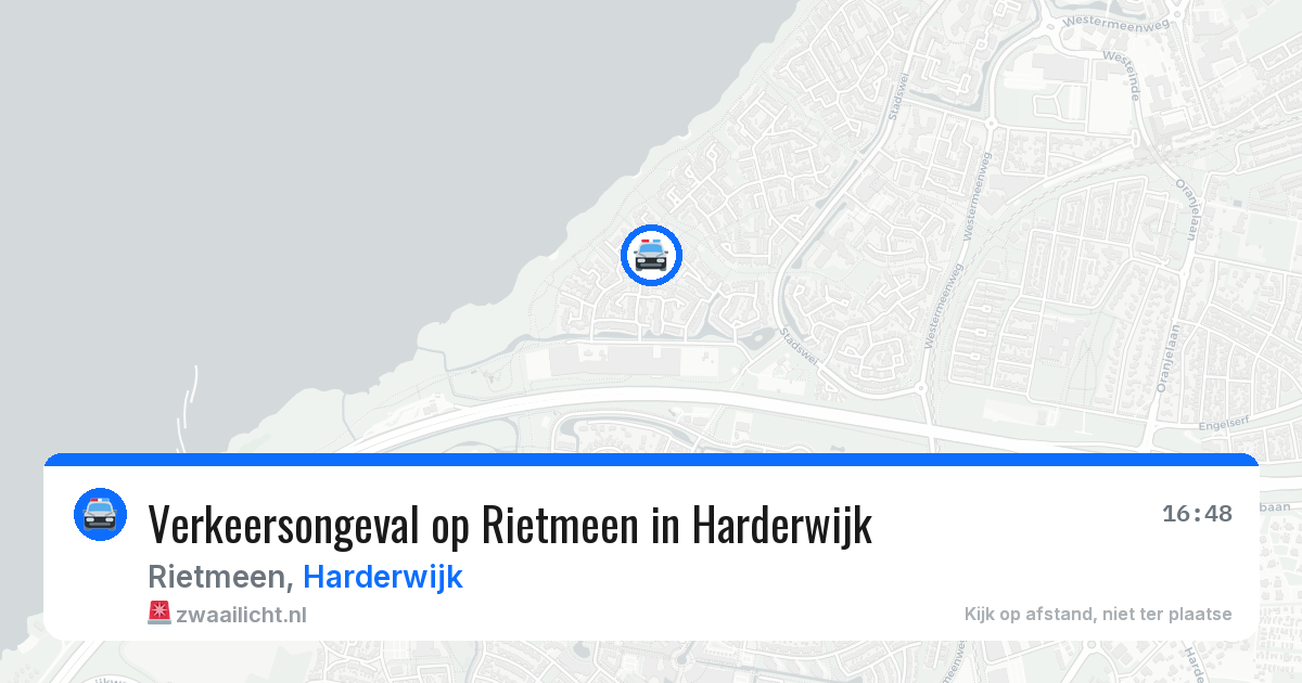 Verkeersongeval op Rietmeen in Harderwijk — 22 jun 2026