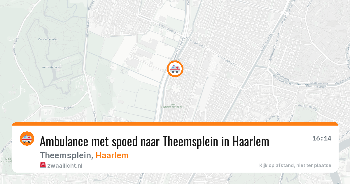 Ambulance met spoed naar Theemsplein in Haarlem — 20 jun 2026