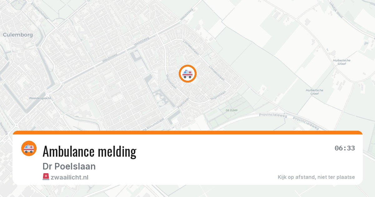 Ambulance melding — 9 feb 2026