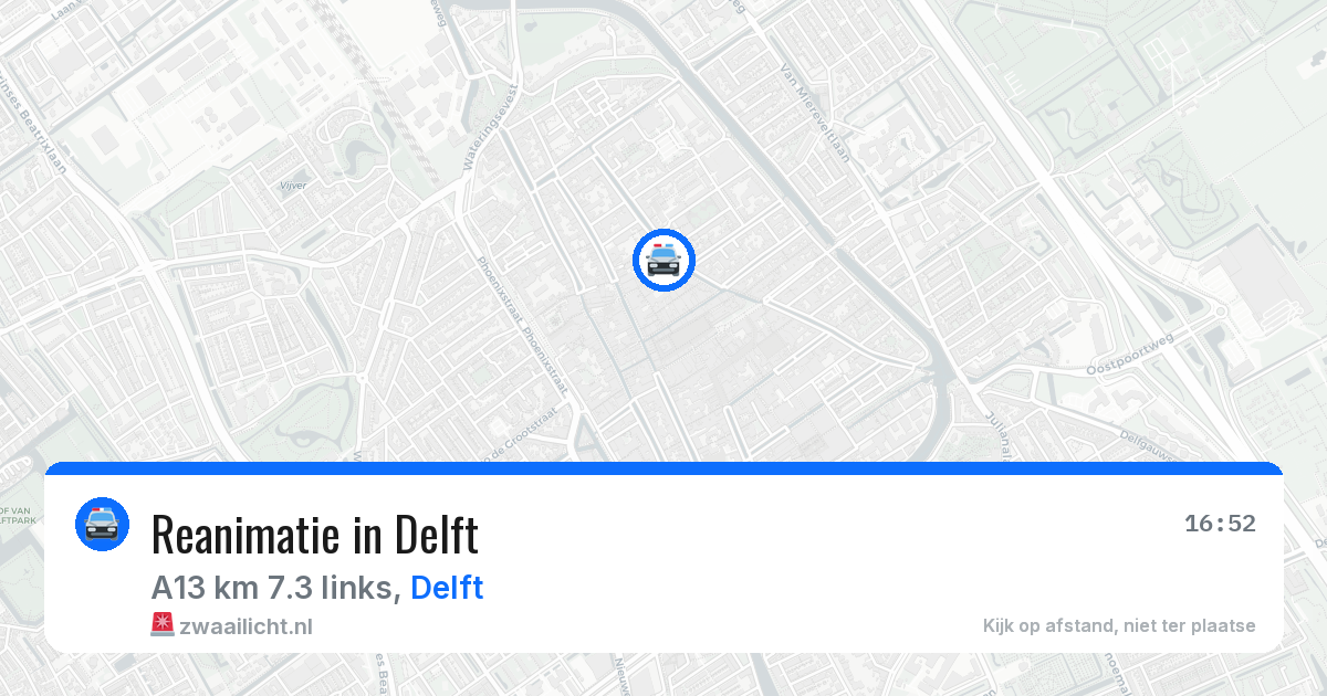 Reanimatie in Delft — 29 jun 2026