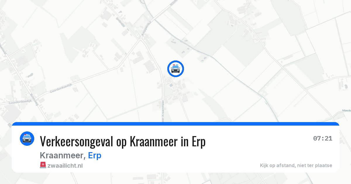 Verkeersongeval op Kraanmeer in Erp — 26 jul 2026