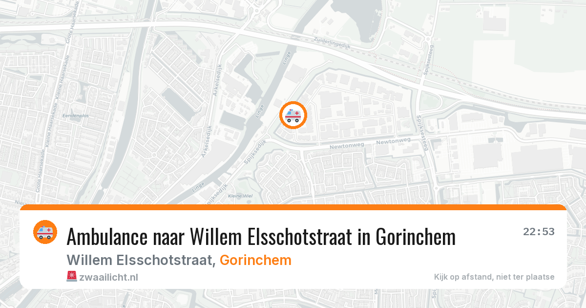 Ambulance naar Willem Elsschotstraat in Gorinchem — 5 aug 2026