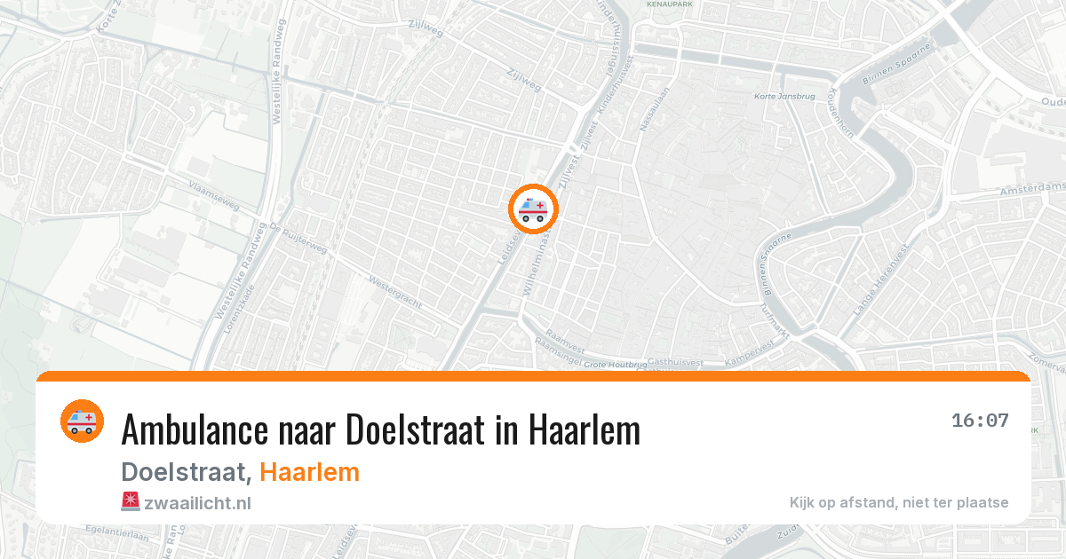 Ambulance naar Doelstraat in Haarlem — 25 mrt 2026