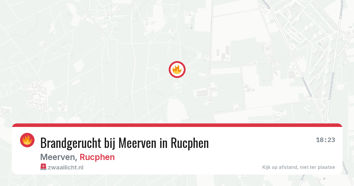 Brandgerucht bij Meerven in Rucphen — 8 mei 2026