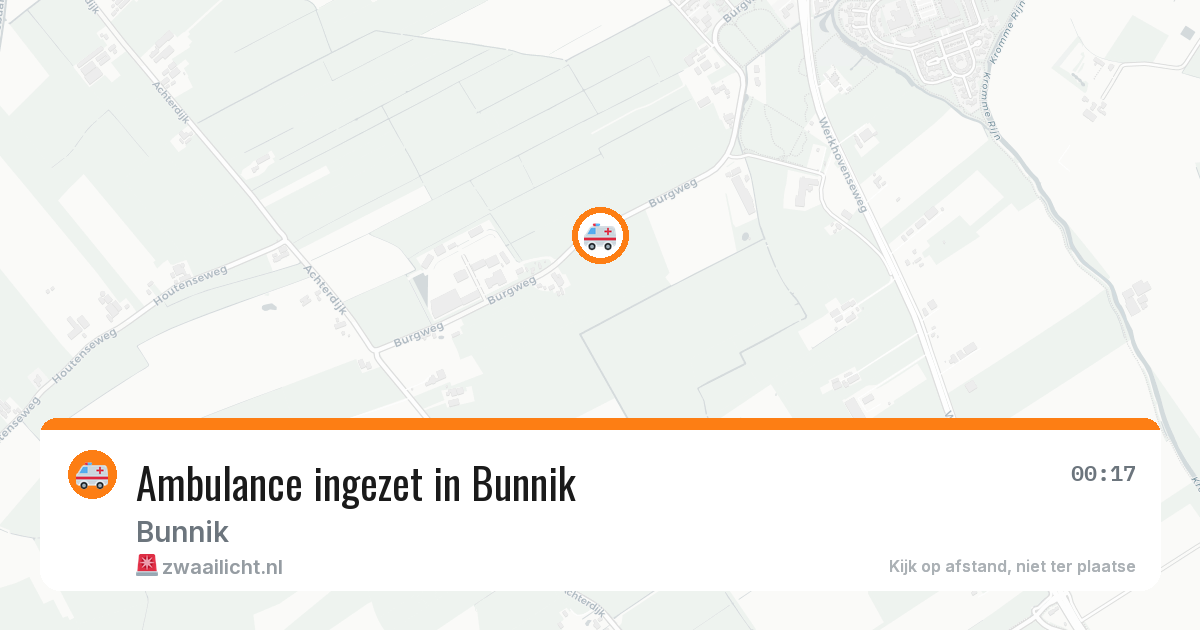 Ambulance ingezet in Bunnik — 28 jan 2026