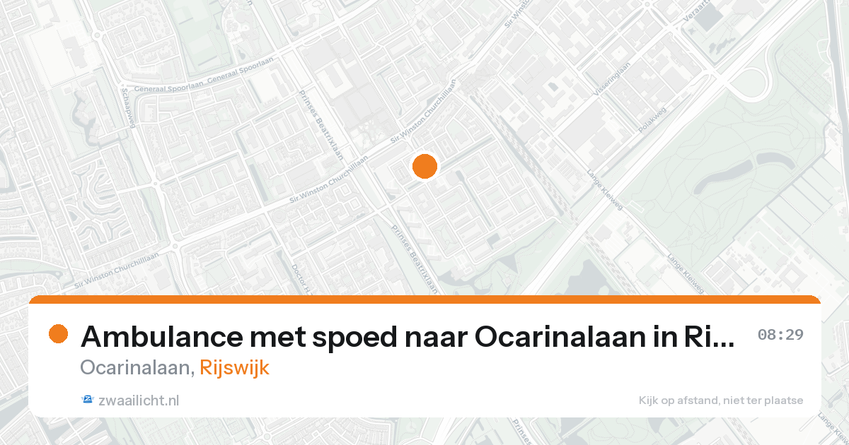 Ambulance met spoed naar Ocarinalaan in Rijswijk — 21 mei 2026