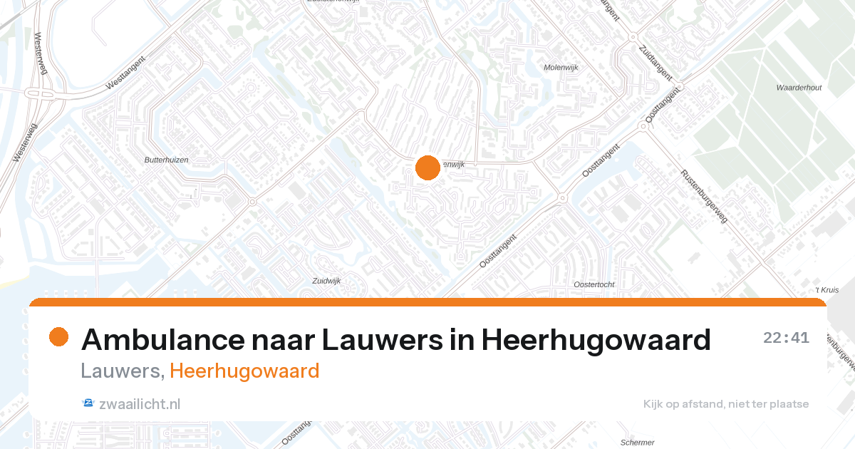 Ambulance naar Lauwers in Heerhugowaard — 16 jul 2026