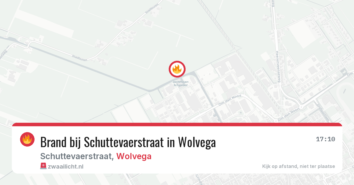 Brand bij Schuttevaerstraat in Wolvega — 2 aug 2026