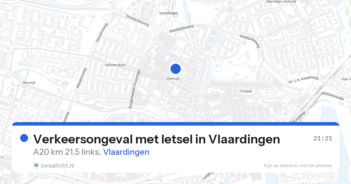 Verkeersongeval met letsel in Vlaardingen — 15 feb 2026