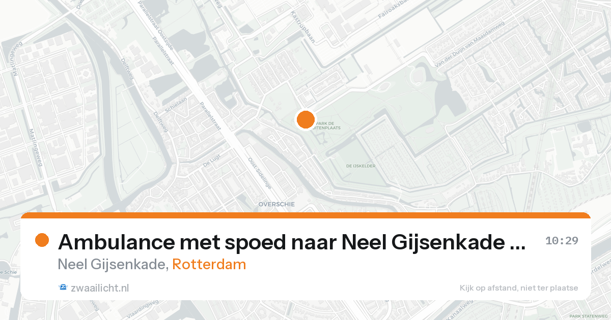 Ambulance met spoed naar Neel Gijsenkade in Rotterdam — 22 aug 2026