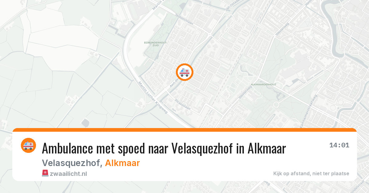 Ambulance met spoed naar Velasquezhof in Alkmaar — 27 mei 2026