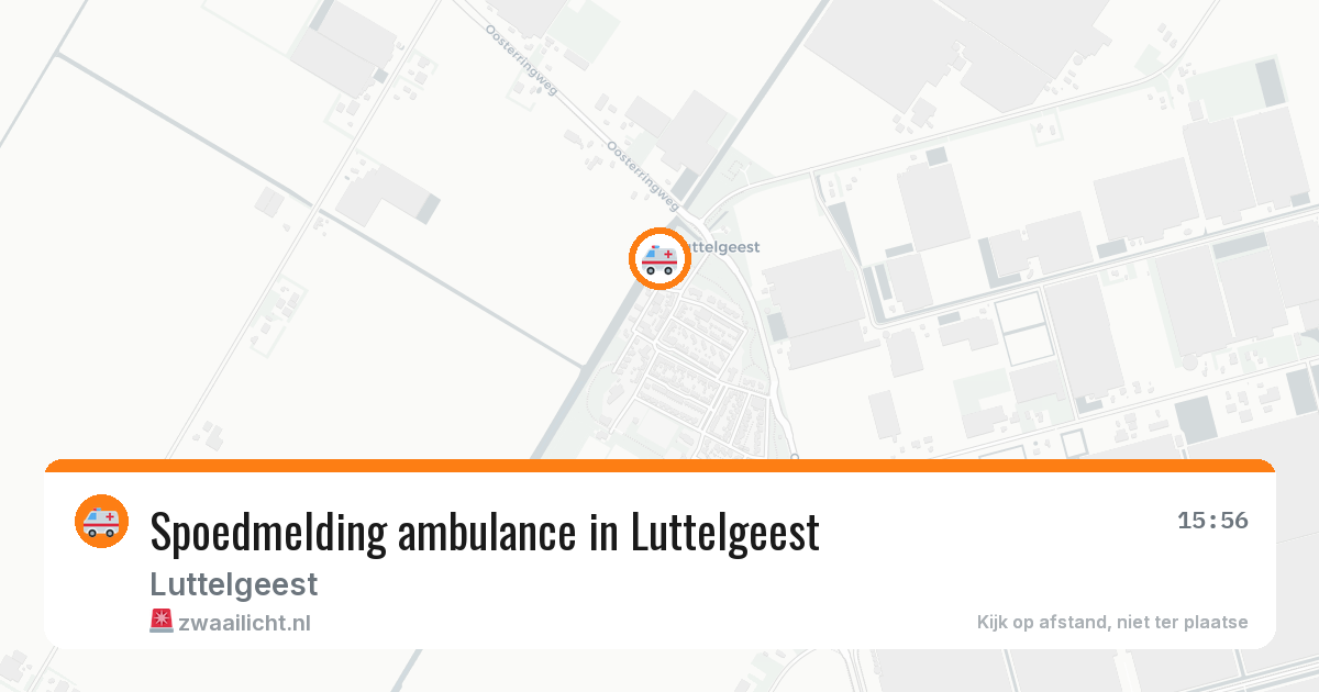 Spoedmelding ambulance in Luttelgeest — 4 aug 2026