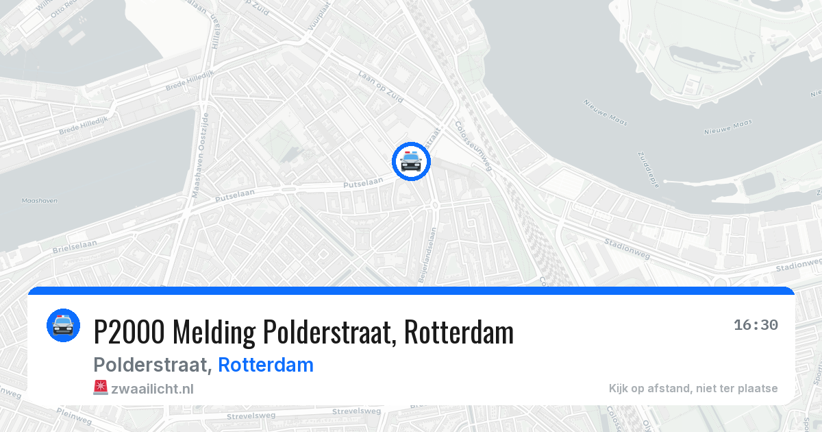 P2000 Melding Polderstraat, Rotterdam — 1 jul 2026