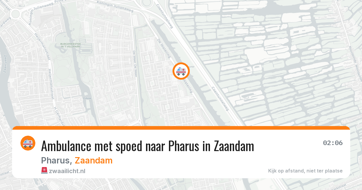Ambulance met spoed naar Pharus in Zaandam — 31 mrt 2026