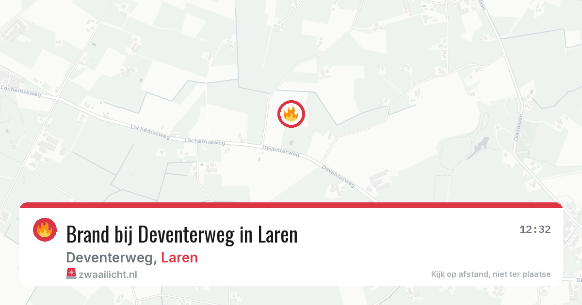 Brand bij Deventerweg in Laren — 28 jul 2026