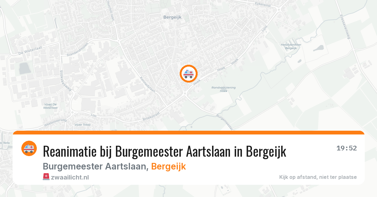 Reanimatie bij Burgemeester Aartslaan in Bergeijk — 21 mei 2026