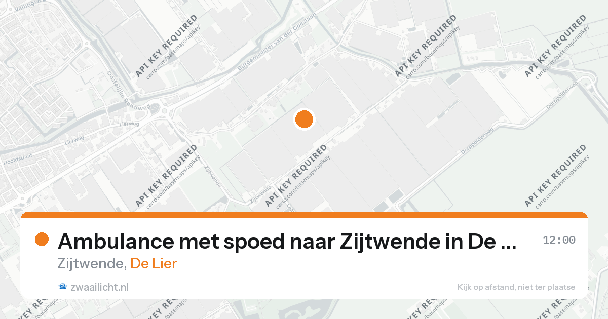Ambulance met spoed naar Zijtwende in De Lier — 26 aug 2026