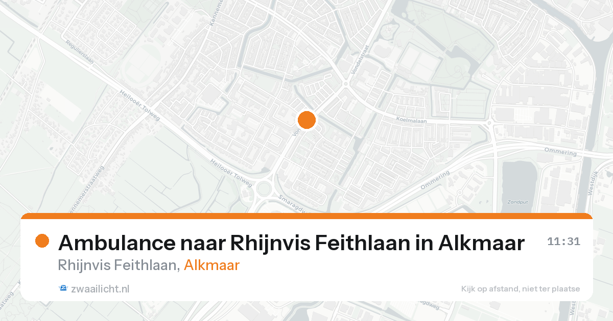 Ambulance naar Rhijnvis Feithlaan in Alkmaar — 31 jan 2026