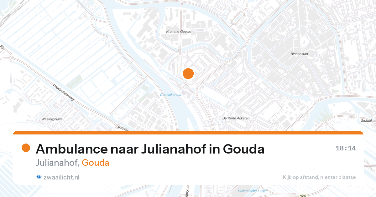 Ambulance naar Julianahof in Gouda — 5 mei 2026