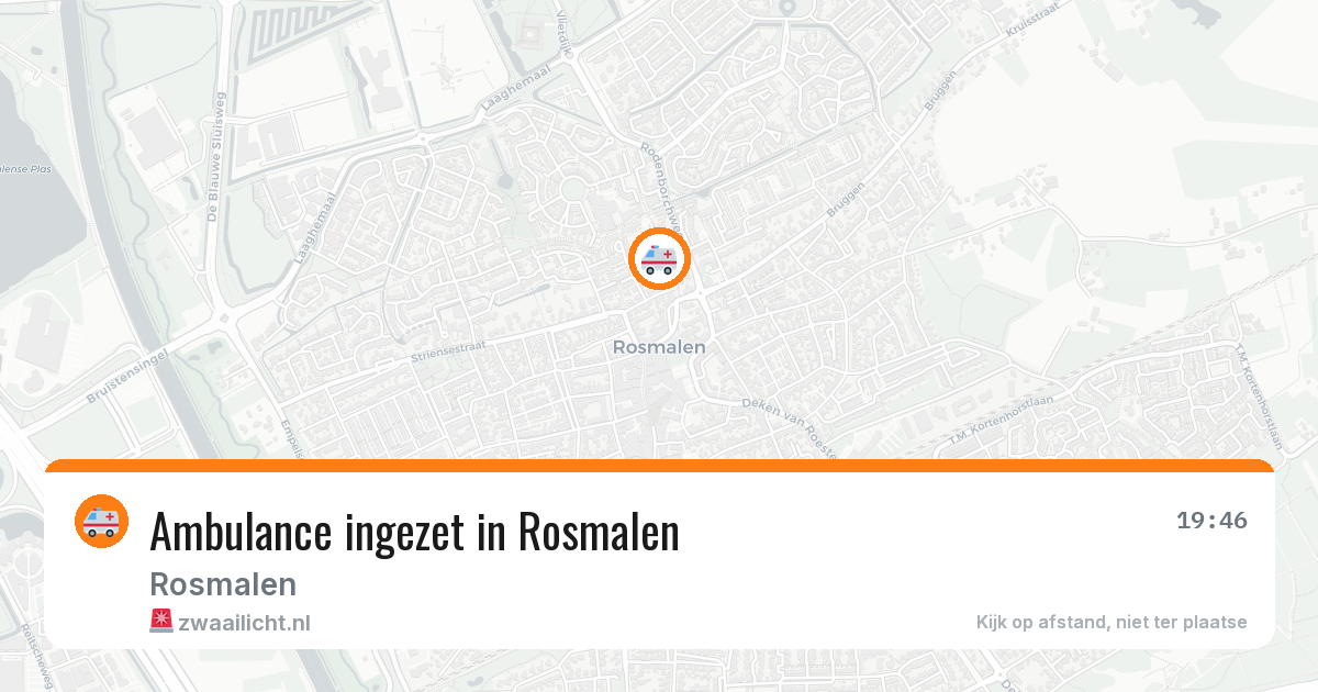 Ambulance ingezet in Rosmalen — 4 aug 2026