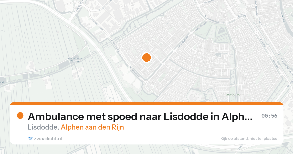 Ambulance met spoed naar Lisdodde in Alphen aan den Rijn — 30 jan 2026
