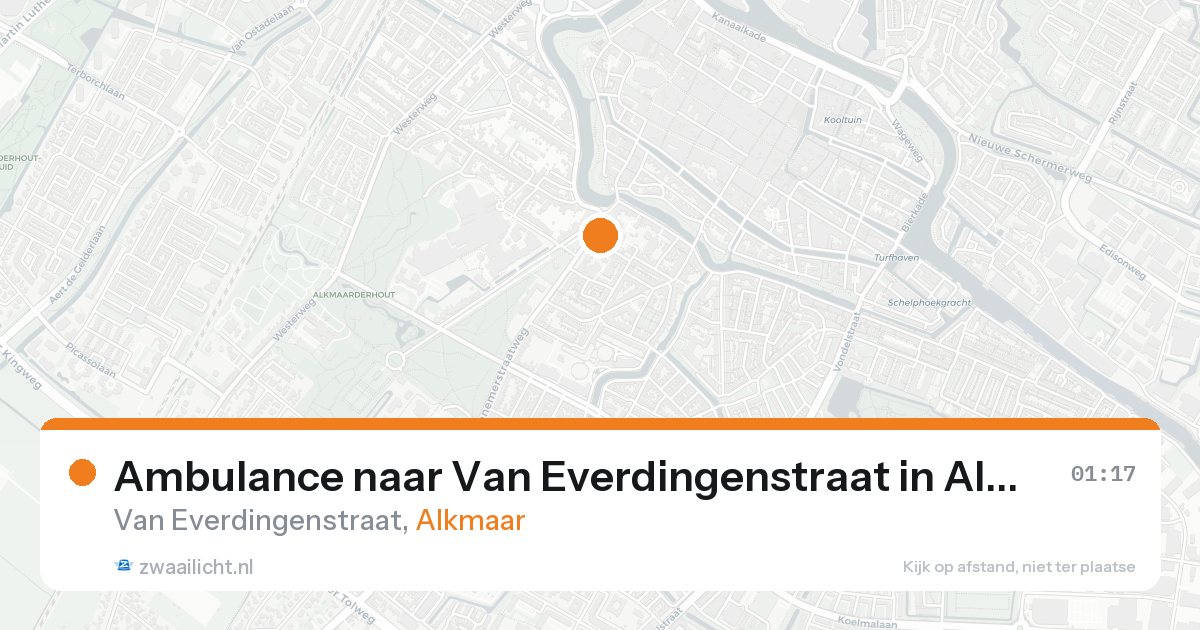 Ambulance naar Van Everdingenstraat in Alkmaar — 27 mei 2026