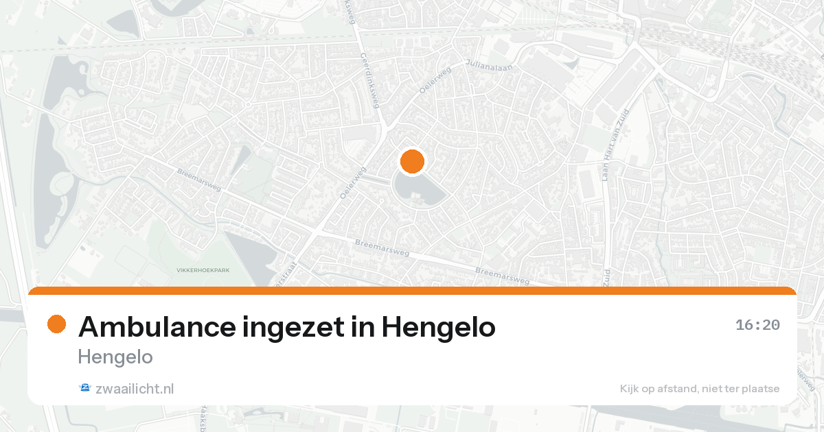 Ambulance ingezet in Hengelo — 22 aug 2026