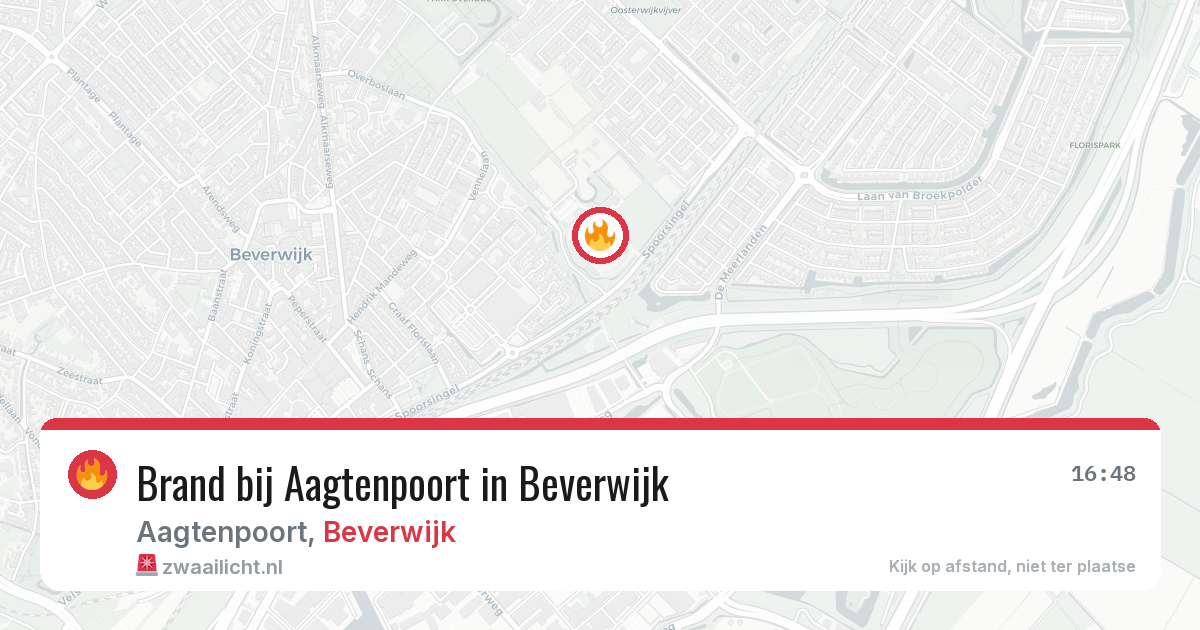 Brand bij Aagtenpoort in Beverwijk — 5 aug 2026