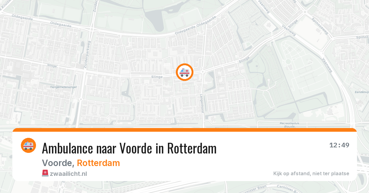 Ambulance naar Voorde in Rotterdam — 11 jul 2026