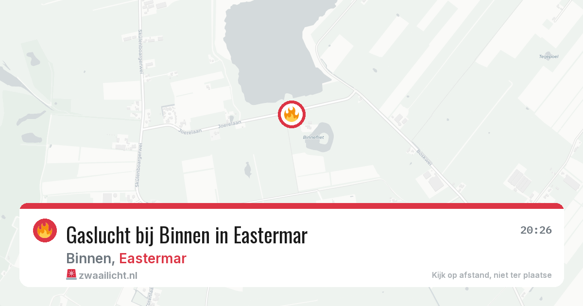 Gaslucht bij Binnen in Eastermar — 20 mei 2026