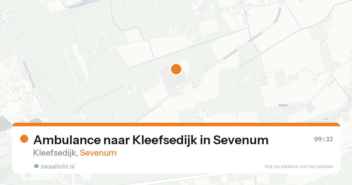 Ambulance naar Kleefsedijk in Sevenum — 22 aug 2026