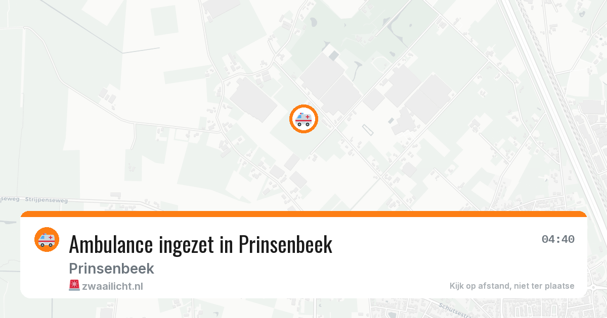 Ambulance ingezet in Prinsenbeek — 11 aug 2026