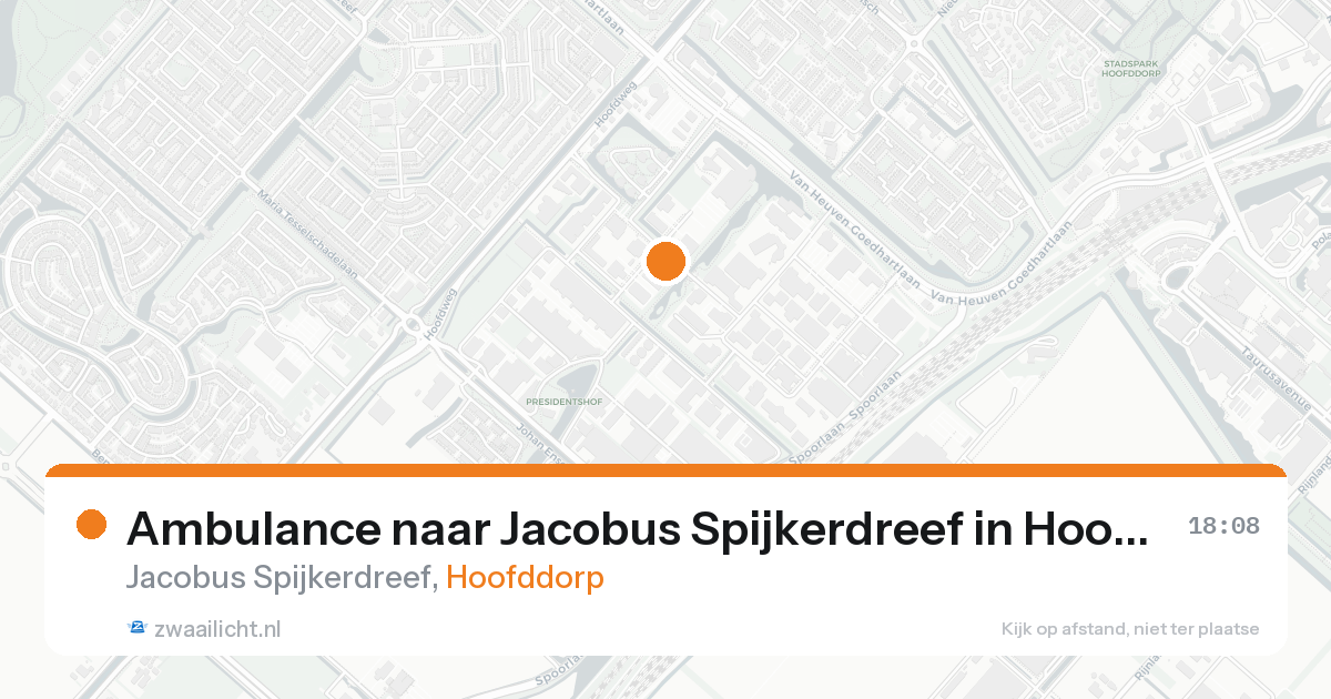 Ambulance naar Jacobus Spijkerdreef in Hoofddorp — 3 jun 2026