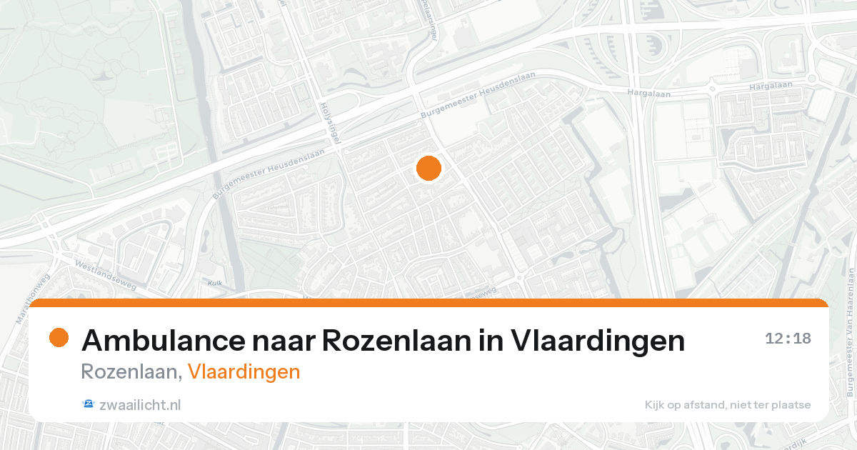 Ambulance naar Rozenlaan in Vlaardingen — 5 jun 2026