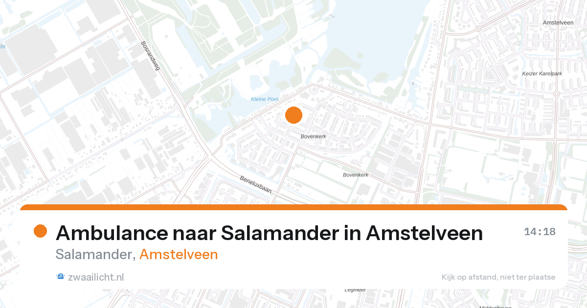 Ambulance naar Salamander in Amstelveen — 23 jul 2026