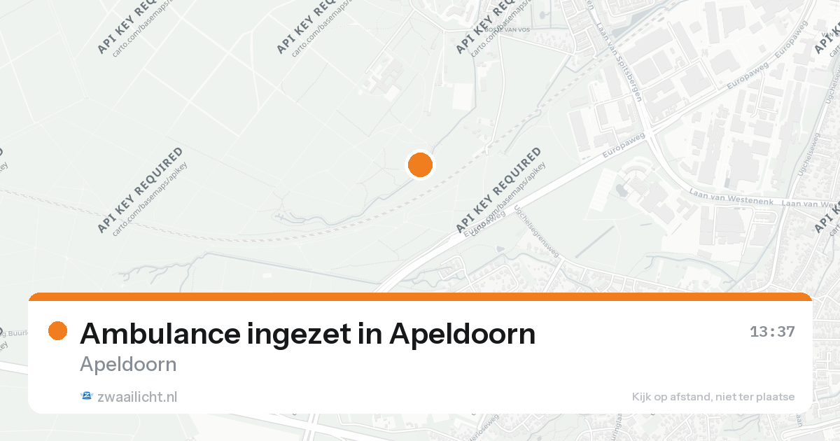 Ambulance ingezet in Apeldoorn — 26 aug 2026
