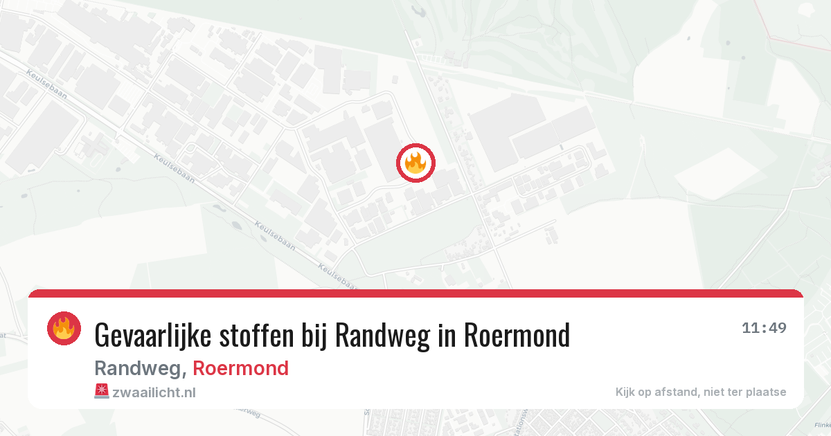 Gevaarlijke stoffen bij Randweg in Roermond — 29 jun 2026