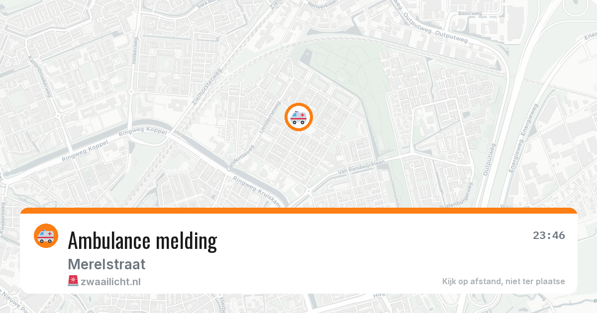 Ambulance melding — 24 mei 2026