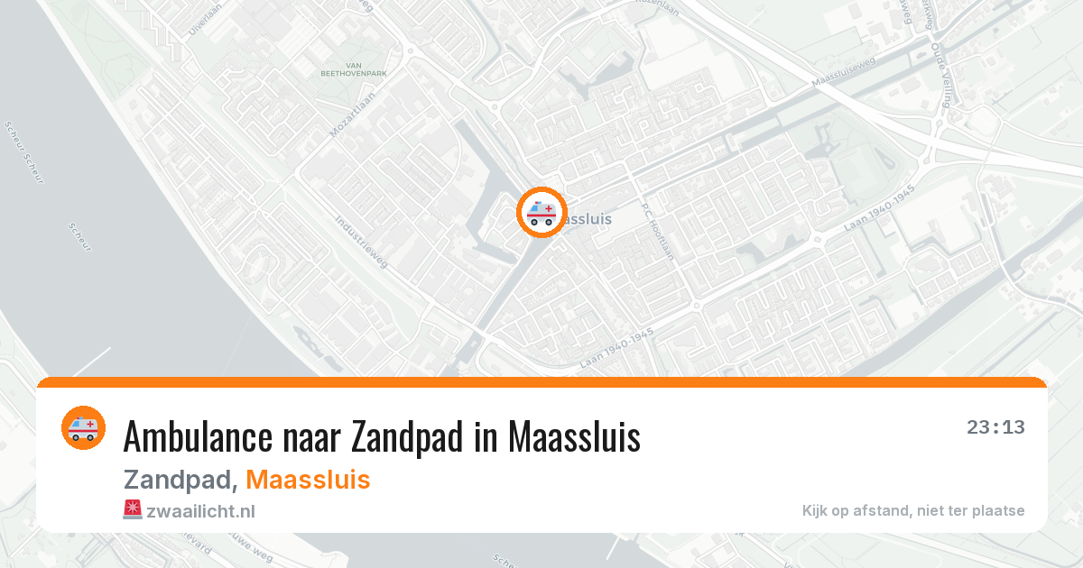Ambulance naar Zandpad in Maassluis — 10 aug 2026