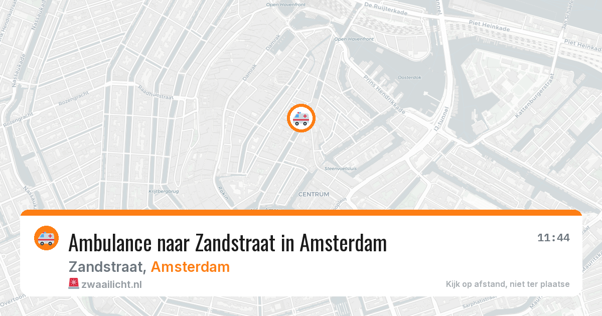 Ambulance naar Zandstraat in Amsterdam — 7 jun 2026