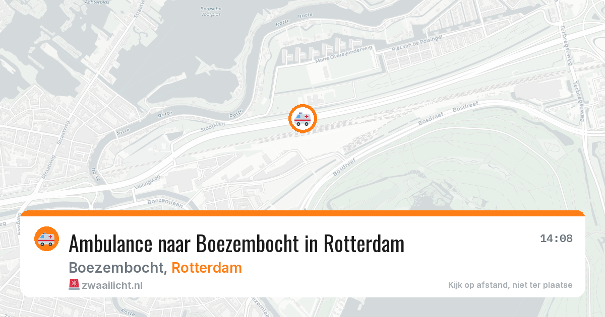 Ambulance naar Boezembocht in Rotterdam — 3 jun 2026