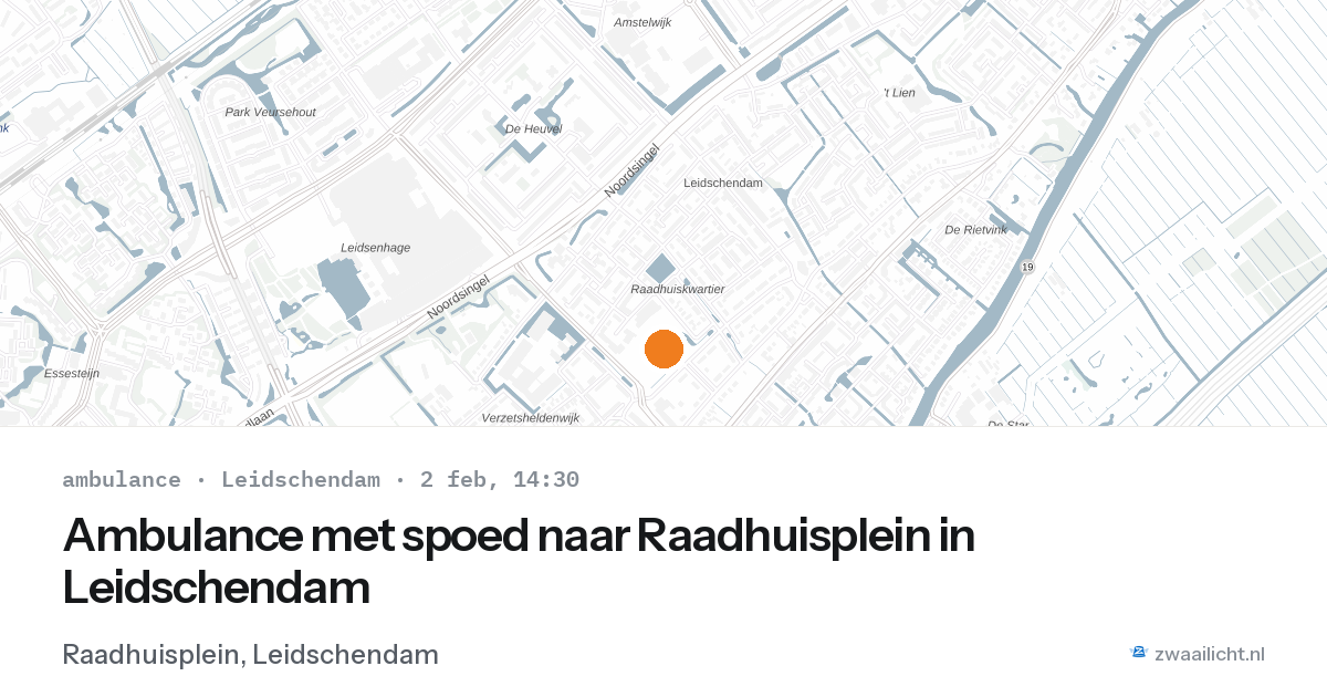 Ambulance met spoed naar Raadhuisplein in Leidschendam — 2 feb 2026