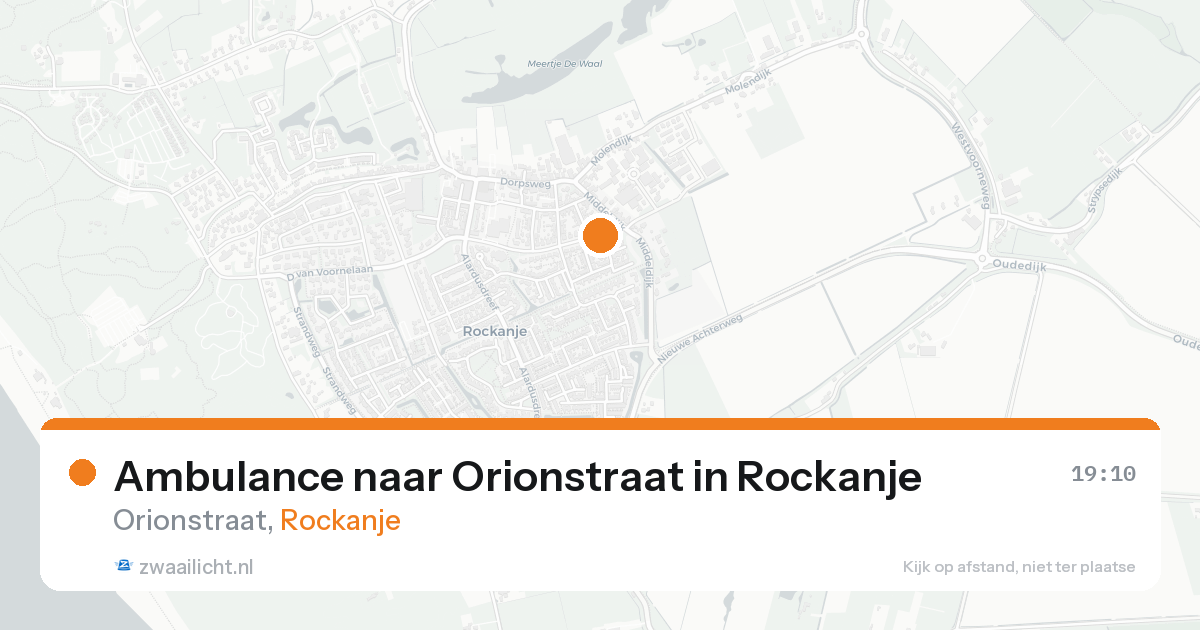 Ambulance naar Orionstraat in Rockanje — 1 jul 2026