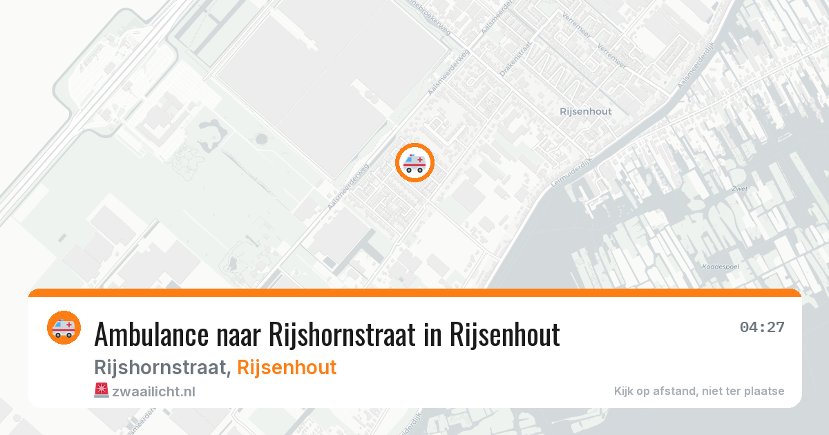 Ambulance naar Rijshornstraat in Rijsenhout — 10 mei 2026
