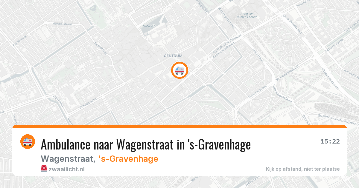 Ambulance naar Wagenstraat in 's-Gravenhage — 5 jul 2026