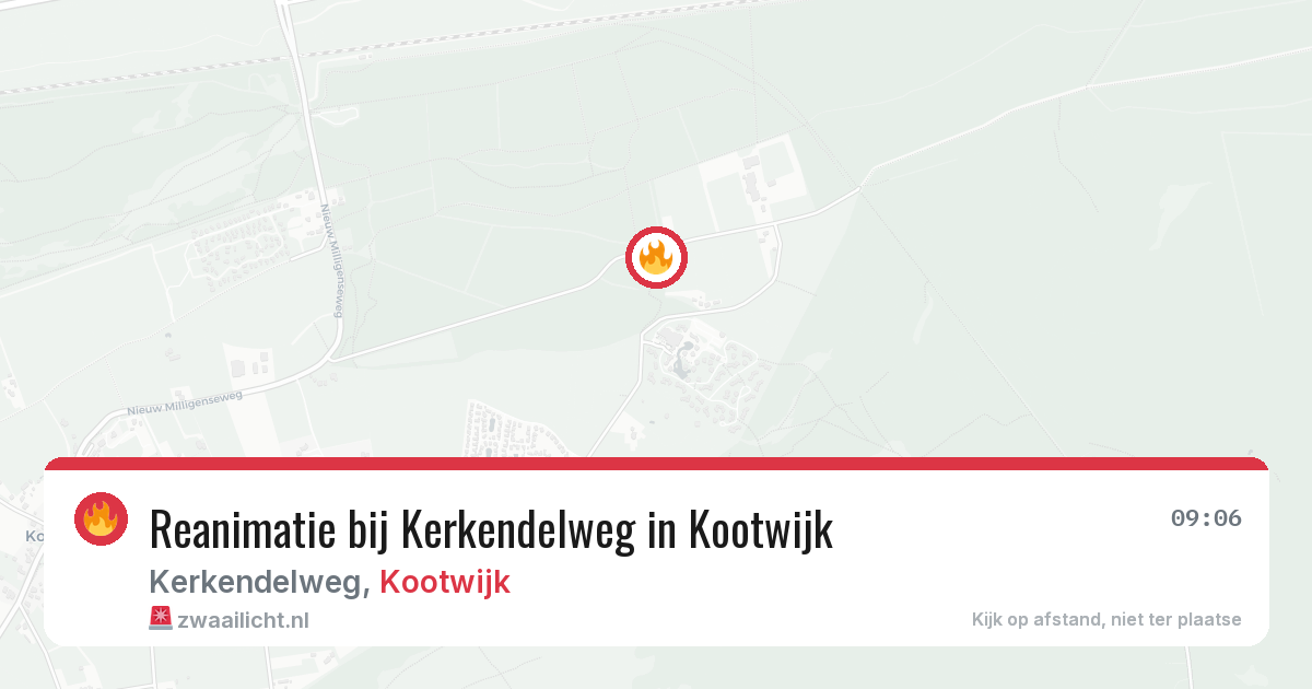 Reanimatie bij Kerkendelweg in Kootwijk — 2 aug 2026
