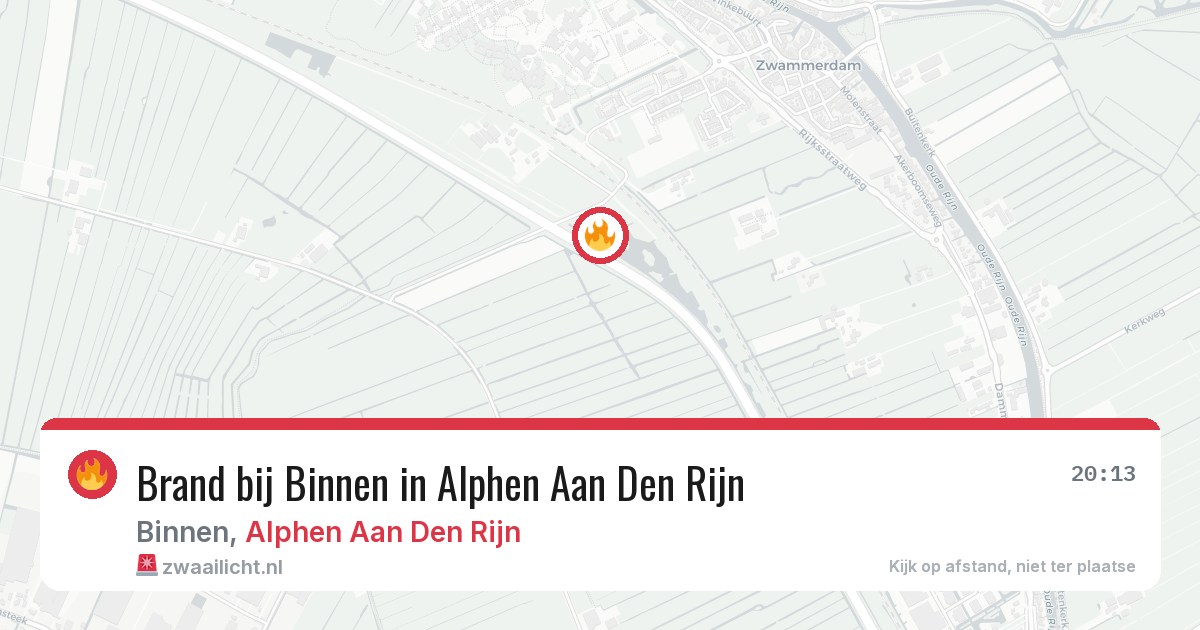 Brand bij Binnen in Alphen Aan Den Rijn — 1 aug 2026