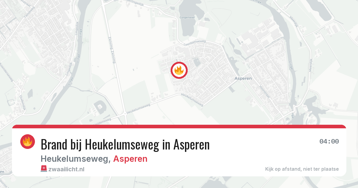 Brand bij Heukelumseweg in Asperen — 28 jun 2026