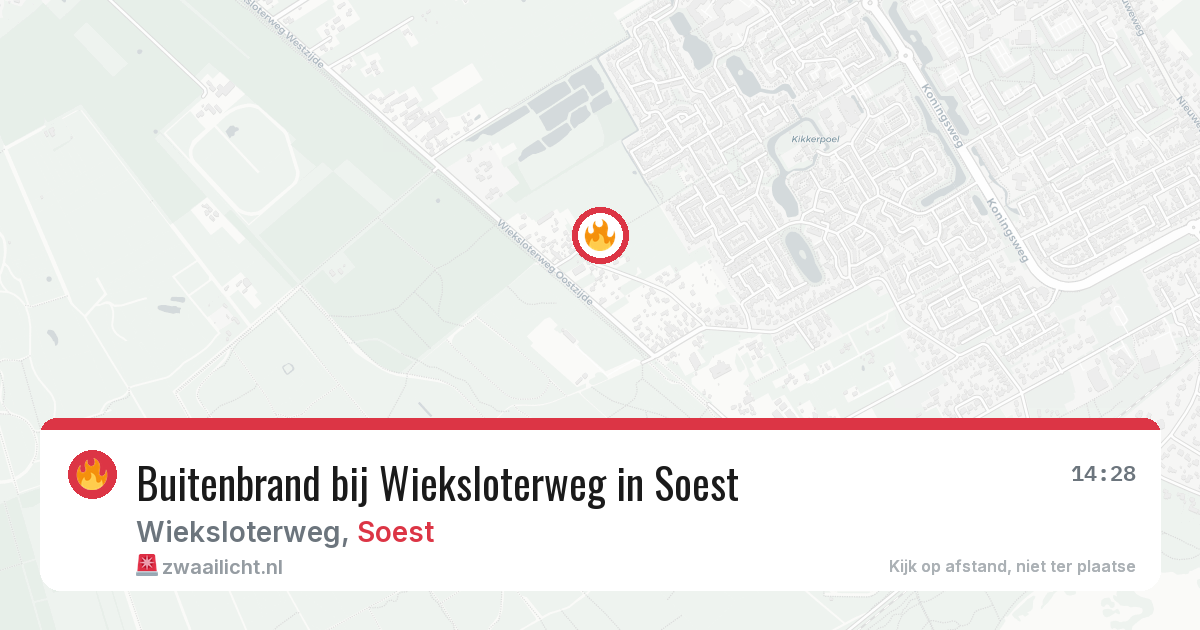 Buitenbrand bij Wieksloterweg in Soest — 1 mei 2026