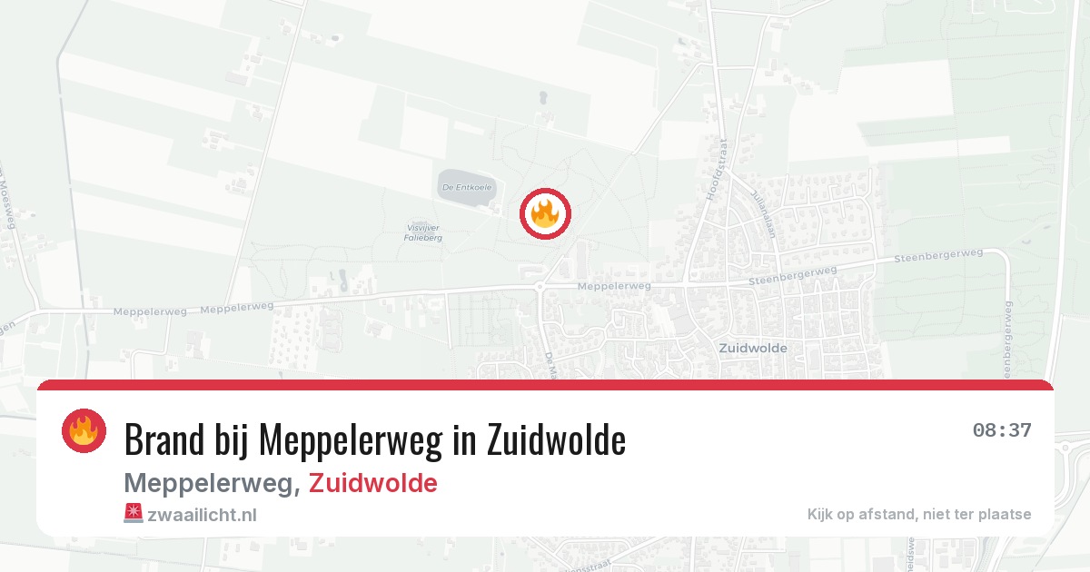 Brand bij Meppelerweg in Zuidwolde — 11 apr 2026